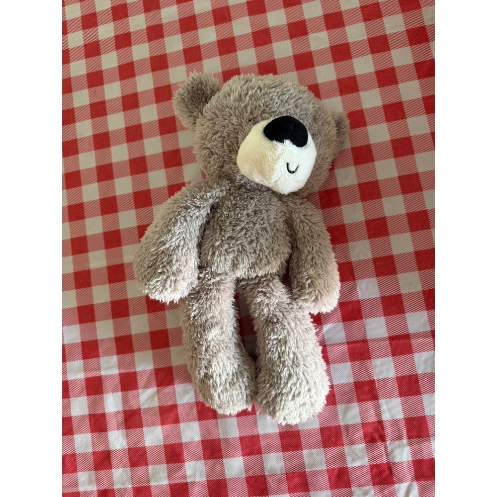 Gund Fuzzy Teddy Bear Plush Stuffed Animal‎ Tan Taupe Soft Toy 6049972 13.5 inch